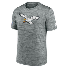 Philadelphia Eagles Sideline Velocity Throwback Logo Dri-FIT T-Shirt - Gray - Nike
