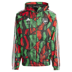 Adidas - Arsenal x Labrum London 2024/25 Seasonal Full-Zip Hoodie Windbreaker - Black