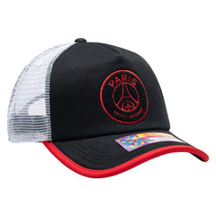 Paris Saint-Germain Unisex Strike One8th Trucker Adjustable Hat Black