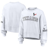 Houston Texans Women's Oversized Pullover Sweatshirt - White - Nike