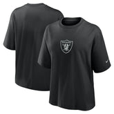Las Vegas Raiders Women's Boxy T-Shirt - Black - Nike