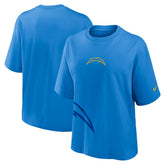 Los Angeles Chargers Women's Boxy T-Shirt - Powder Blue - Nike