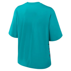 Miami Dolphins Women's Boxy T-Shirt - Aqua - Nike