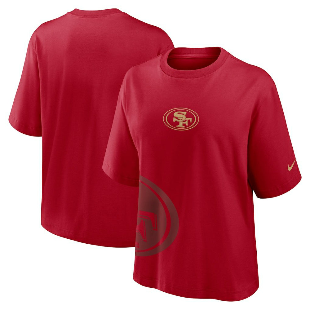 San Francisco 49ers Women's Boxy T-Shirt - Scarlet - Nike