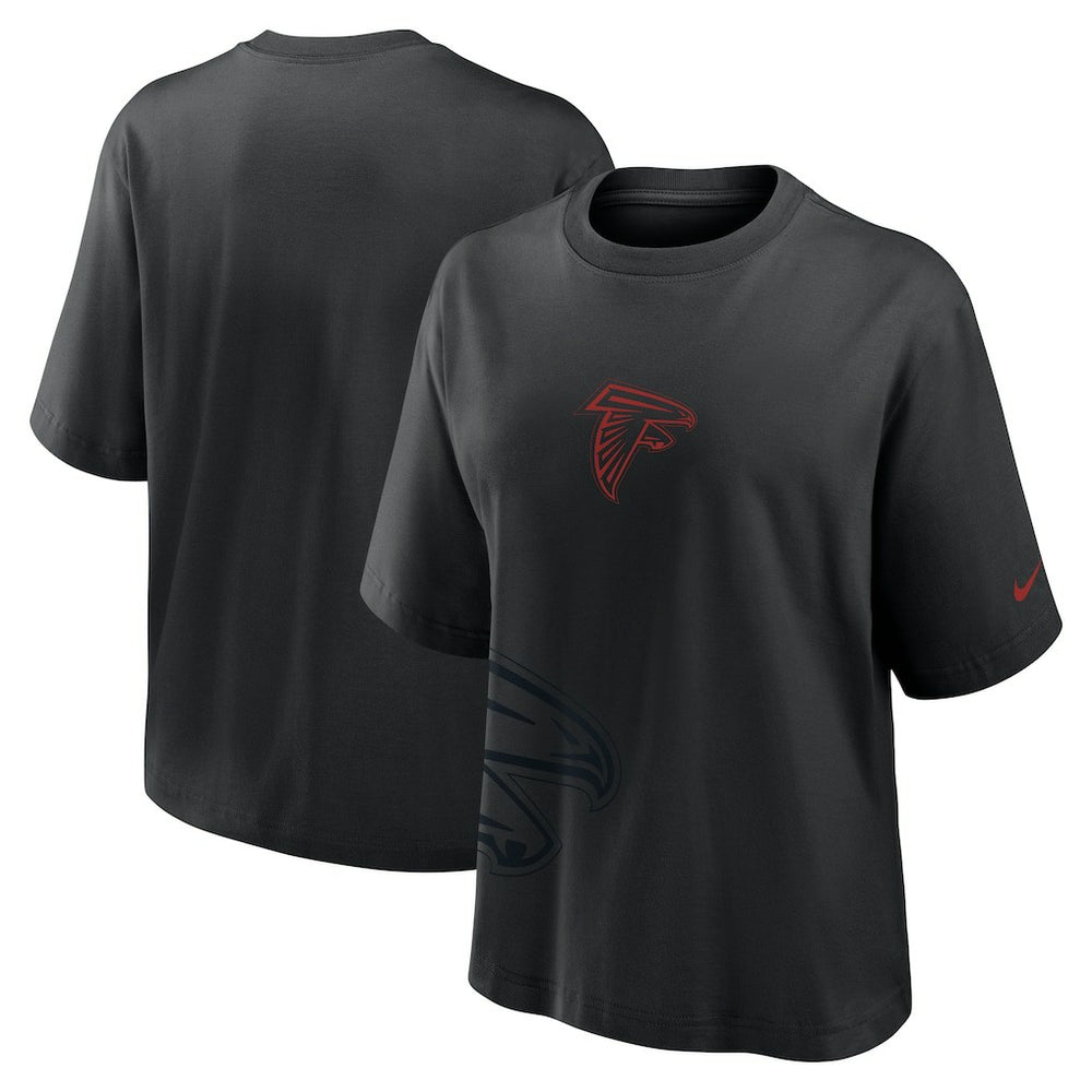 Atlanta Falcons Women's Boxy T-Shirt - Black - Nike