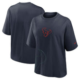 Houston Texans Women's Boxy T-Shirt - Navy - Nike