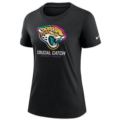 Jacksonville Jaguars Women's 2024 NFL Crucial Catch Tri-Blend T-Shirt - Black - Nike