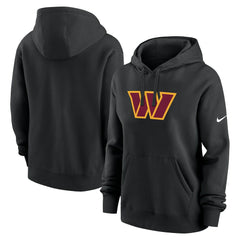 Washington Commanders Women's Club Fleece Hoodie - Black - Nike