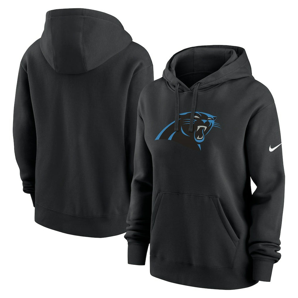 Carolina Panthers Women's Club Fleece Hoodie - Black - Nike
