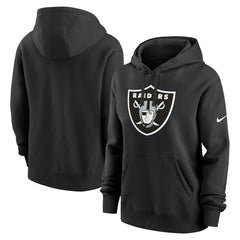 Las Vegas Raiders Women's Club Fleece Hoodie - Black - Nike