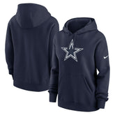 Dallas Cowboys Women's Club Fleece Hoodie - Navy - Nike
