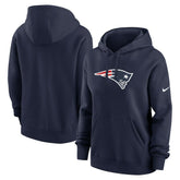 New England Patriots Women's Club Fleece Hoodie - Navy - Nike