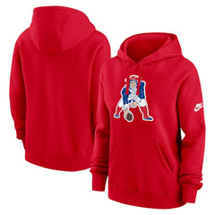 New England Patriots Women's Club Fleece Hoodie - Red - Nike