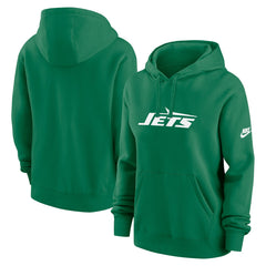 New York Jets Women's Club Fleece Hoodie - Green - Nike