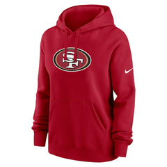 San Francisco 49ers Women's Club Fleece Hoodie - Scarlet - Nike