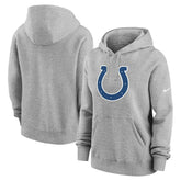 Indianapolis Colts Women's Club Fleece Hoodie - Heather Gray - Nike