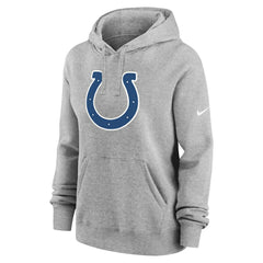Indianapolis Colts Women's Club Fleece Hoodie - Heather Gray - Nike