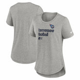 Tennessee Titans Women's Team Shout Out Tri-Blend T-Shirt - Heather Gray - Nike