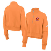 Tampa Bay Buccaneers Women's Rewind Phoenix Half-Zip Sweatshirt - Orange - Nike