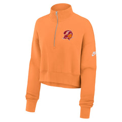 Tampa Bay Buccaneers Women's Rewind Phoenix Half-Zip Sweatshirt - Orange - Nike