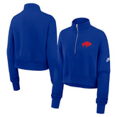 Buffalo Bills Women's Rewind Phoenix Half-Zip Sweatshirt - Royal - Nike