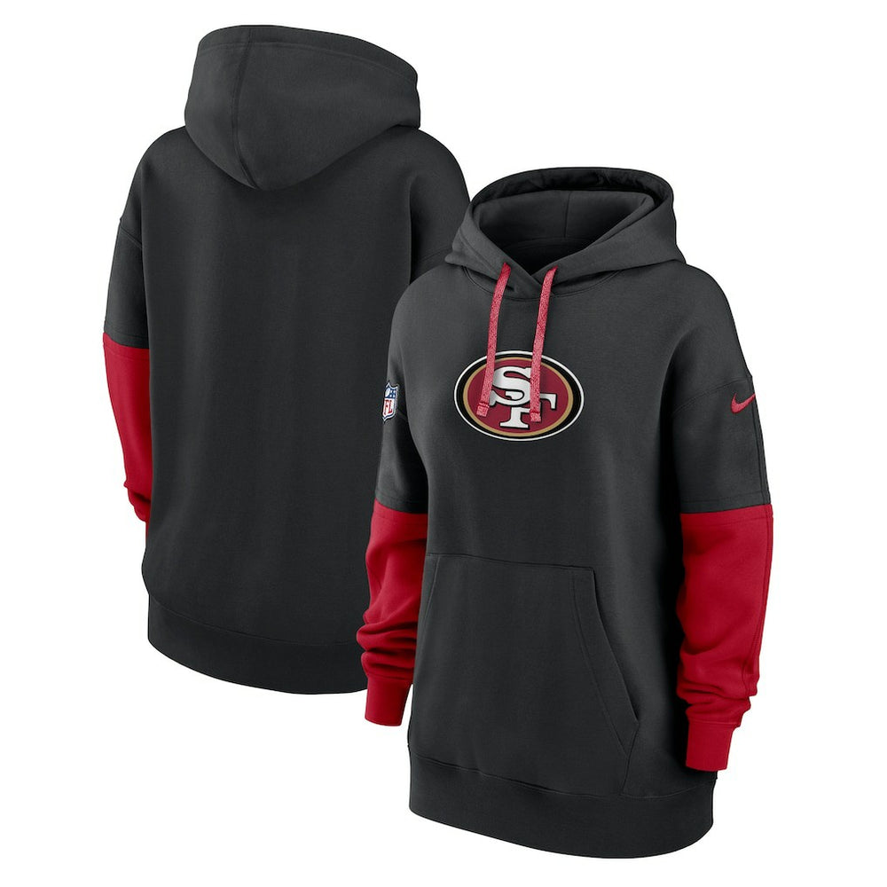 San Francisco 49ers Women's Sideline Essential Hoodie - Black - Nike