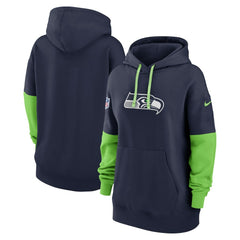 Seattle Seahawks Women's Sideline Essential Hoodie - College Navy - Nike
