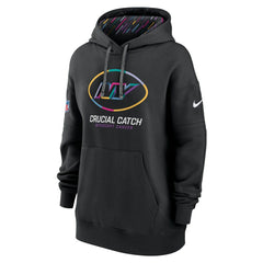 New York Jets Women's 2024 NFL Crucial Catch Club Pullover Hoodie - Black - Nike