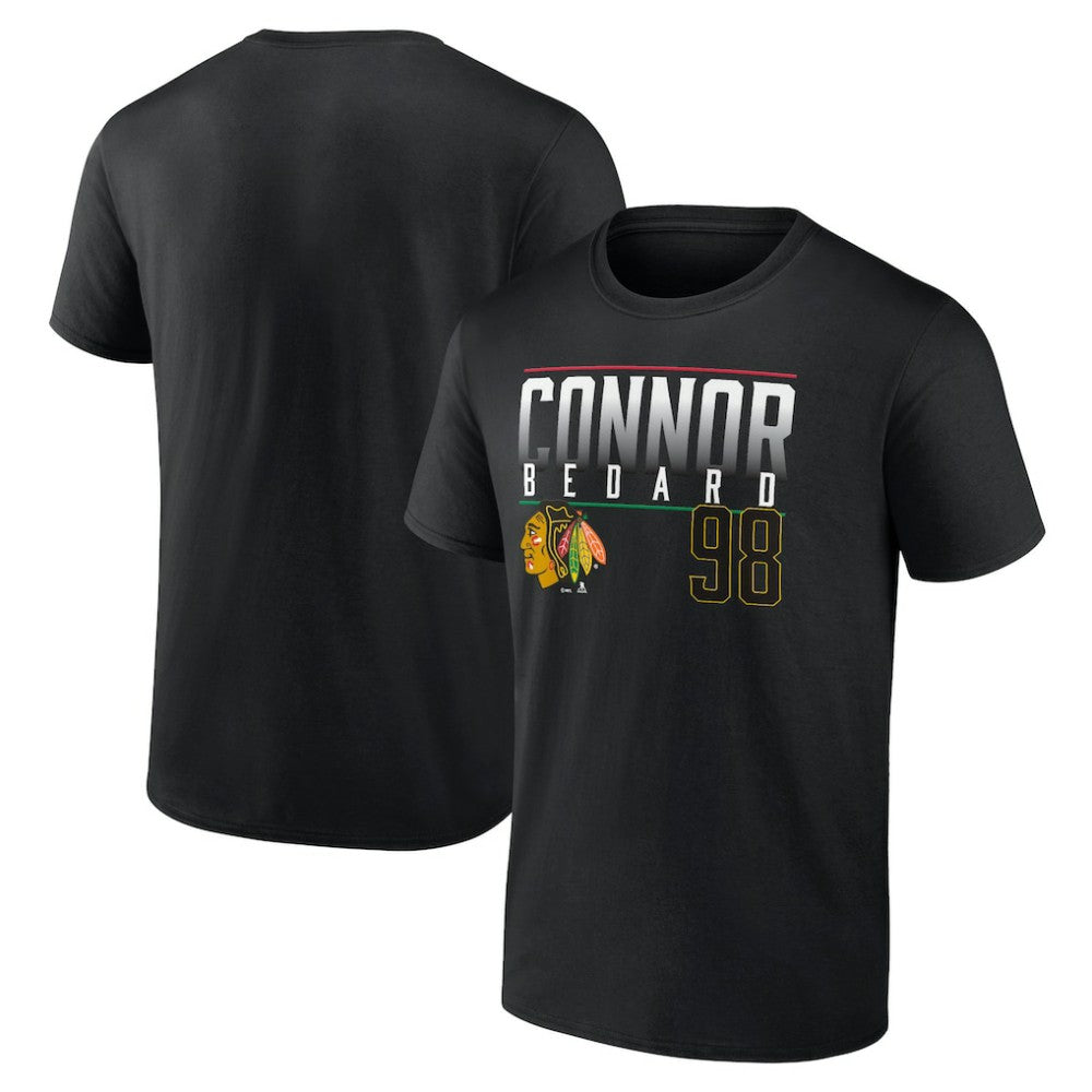 Connor Bedard Chicago Blackhawks Fanatics Name & Number T-Shirt - Black | Fanatics sale