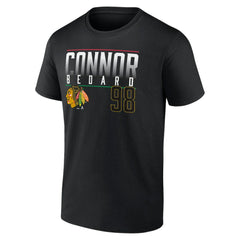 Connor Bedard Chicago Blackhawks Fanatics Name & Number T-Shirt - Black | Fanatics sale