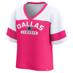 Dallas Cowboys Women's Homeschool Jersey Poly V-Neck
Fashion Top - Pink/White - Fanatics