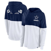 Dallas Cowboys Women's Backup Option Long Sleeve Hoodie T-Shirt - Navy/White - Fanatics