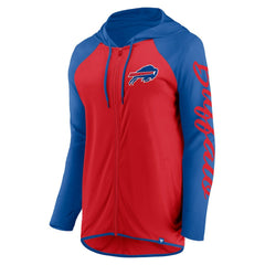 Buffalo Bills Women's Script Full-Zip Hoodie - Red/Royal - Fanatics