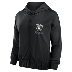 Las Vegas Raiders Women's Script Lock Full-Zip Hoodie - Black - Fanatics