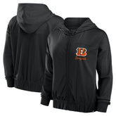 Cincinnati Bengals Women's Script Lock Full-Zip Hoodie - Black - Fanatics