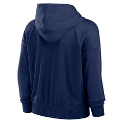 New England Patriots Women's Script Lock Full-Zip Hoodie - Navy - Fanatics