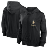 New Orleans Saints Women's Script Lock Full-Zip Hoodie - Black - Fanatics