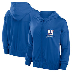 New York Giants Women's Script Lock Full-Zip Hoodie - Royal - Fanatics