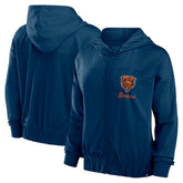 Chicago Bears Women's Script Lock Full-Zip Hoodie - Navy - Fanatics