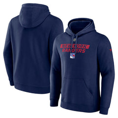 New York Rangers Fanatics Authentic Pro Core Primary Fleece Pullover Hoodie - Navy | Fanatics on sale