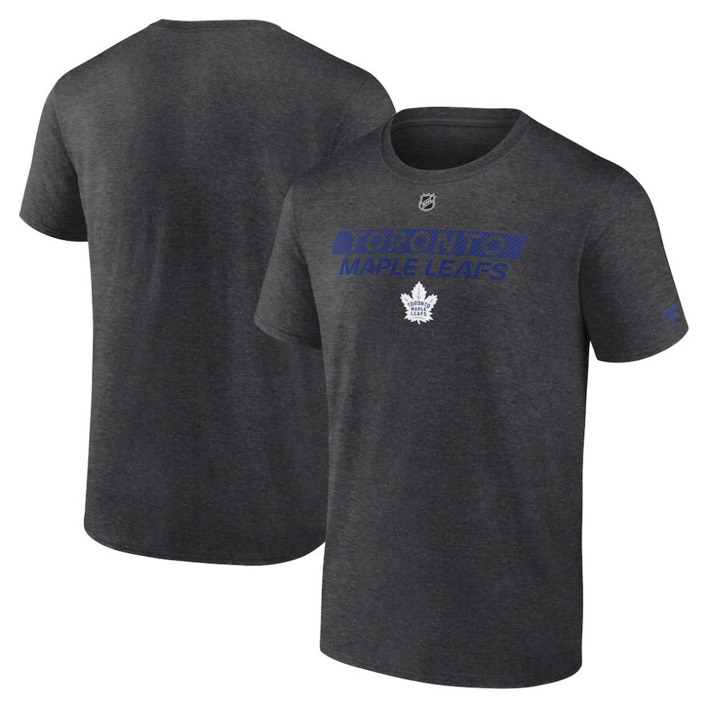 Toronto Maple Leafs Fanatics Authentic Pro Core Primary T-Shirt - Heather Charcoal | Fanatics Lifestyle
