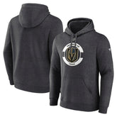 Vegas Golden Knights Fanatics Authentic Pro Core Secondary Fleece Pullover Hoodie - Heather Charcoal | Fanatics Lifestyle