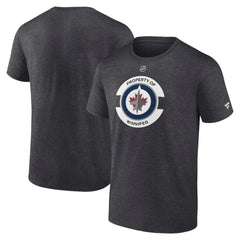 Winnipeg Jets Fanatics Authentic Pro Core Secondary T-Shirt - Heather Charcoal | Fanatics discount
