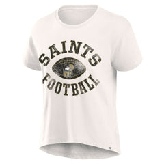 New Orleans Saints Women's Football Home Fashion T-Shirt - Cream - Fanatics