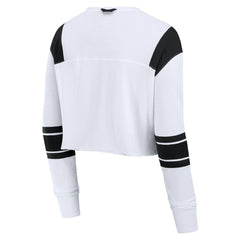 Arizona Cardinals Women's Stretch Cropped Fashion Long Sleeve T-Shirt - White - Fanatics