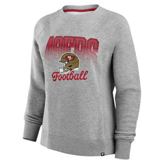 San Francisco 49ers Women's Hit Hard Fleece Pullover Sweatshirt - Heather Gray - Fanatics
