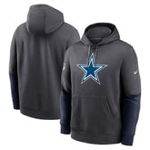 Dallas Cowboys 2024 Sideline Club Pullover Hoodie - Charcoal - Nike