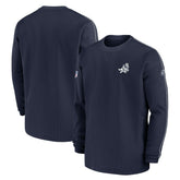 Dallas Cowboys 2024 Sideline Coach Vintage Pullover Sweatshirt - Navy - Nike