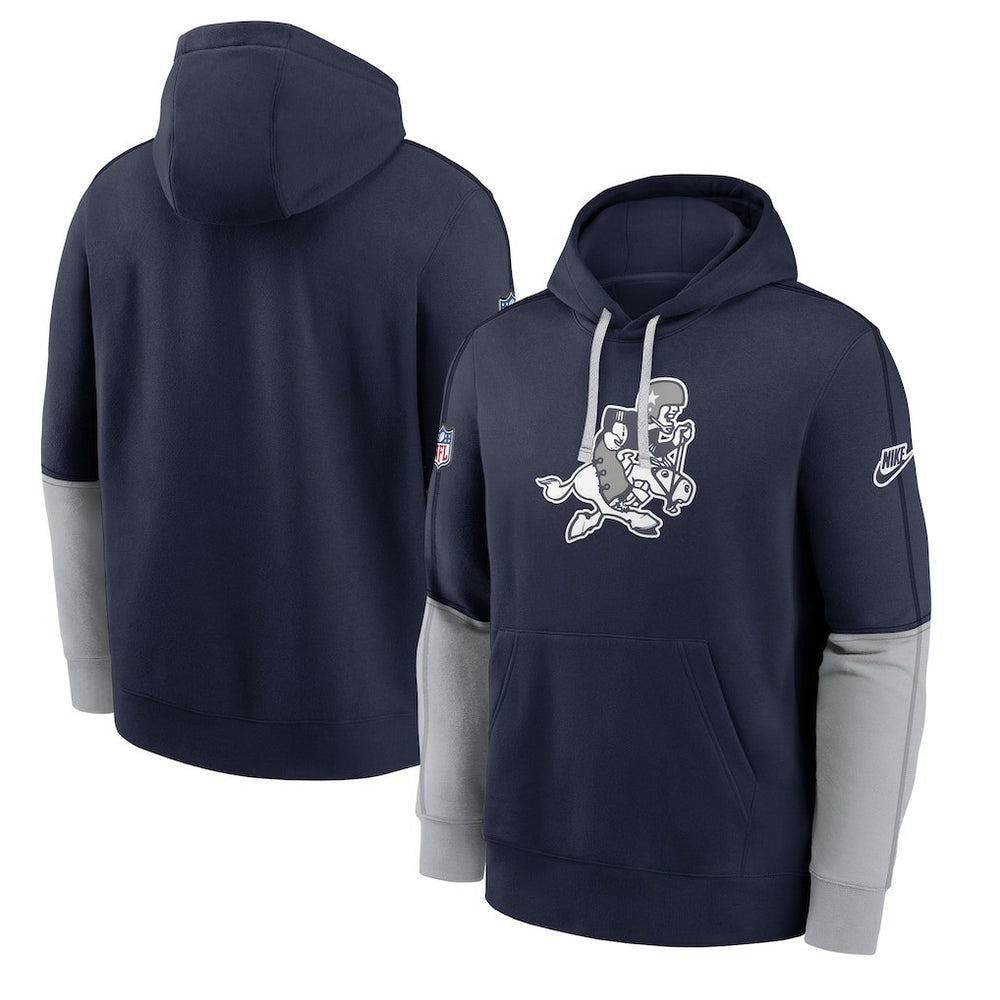 Dallas Cowboys Sideline Club Pullover Hoodie - Navy - Nike