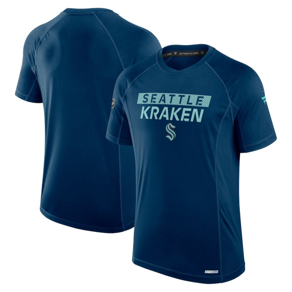 Seattle Kraken Fanatics Authentic Pro Rink Tech T-Shirt - Deep Sea Blue | Fanatics discount
